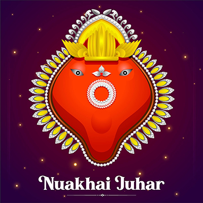 Nuakhai Juhar celebration template banner design 5 small