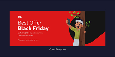 Best offers black Friday cover page template