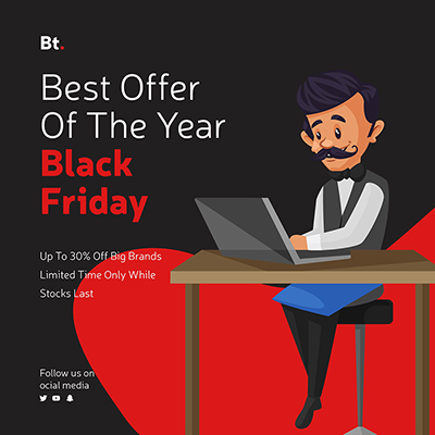 Black friday special sale template banner
