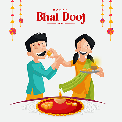 Happy bhai dooj template banner Happy bhai dooj template banner