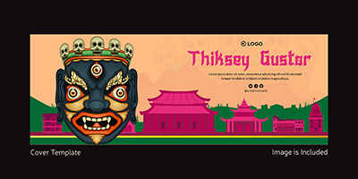 Thiksey Gustor festival cover template