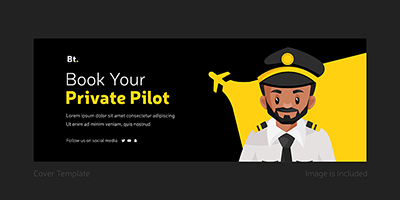 Book your private pilot coverpage template