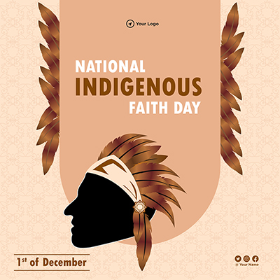 National indigenous faith day template design