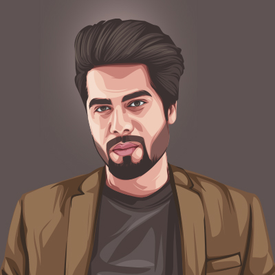 Singga Musical Artist Vector Portrait Illustration