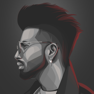 Sukh-E Indian Singer & Songwriter Vector Illustration