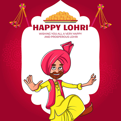 Banner template for a happy and prosperous happy lohri Banner template for a happy and prosperous happy lohri