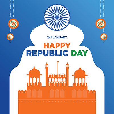 Happy republic day 26 january with the banner template (47) small