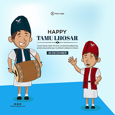 Happy tamu lhosar on the template design