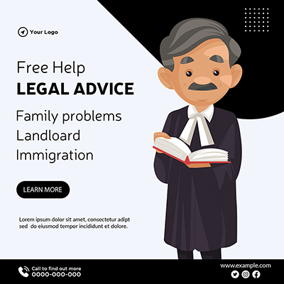 Free help on legal advice template banner
