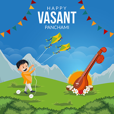 Happy vasant panchami with the template design -31 small