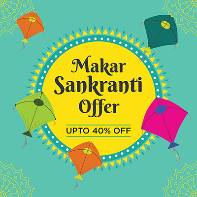 Template banner of makar sankranti festival sale offer