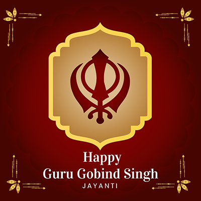 Template design for happy guru gobind singh jayanti