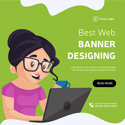Template design of best web banner designing