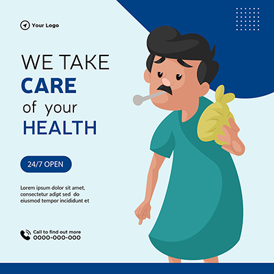 We take care of your health template banner