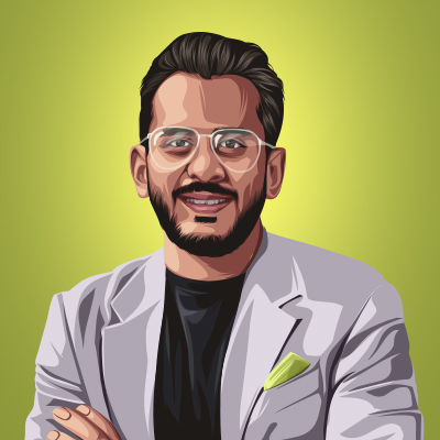 Aman Gupta Co-Founder & Marketing Director of BOAT Vector Illustration
