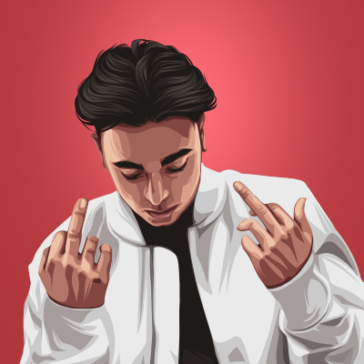Gurinder Gill Punjabi Singer & Songwriter Vector Illustration