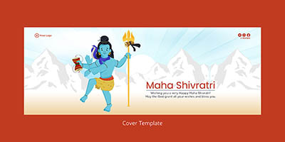 Maha shivratri best wishes cover template