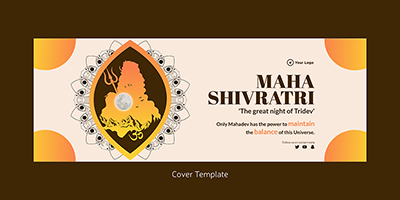 Maha shivratri event on facebook cover template