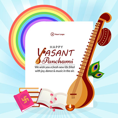 Template design of a happy vasant panchami festival