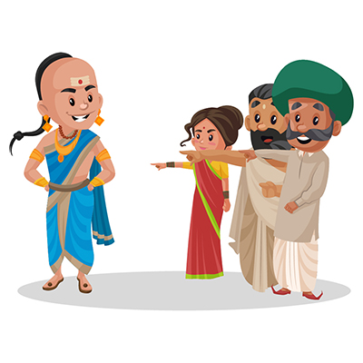 People are laughing at tenali rama