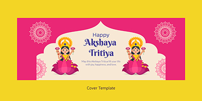 Cover design for happy akshaya tritiya template