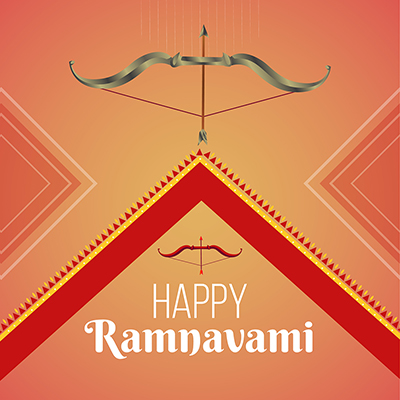 Happy Ramnavami with banner template