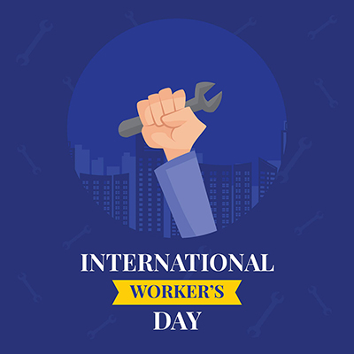 International workers day event banner template