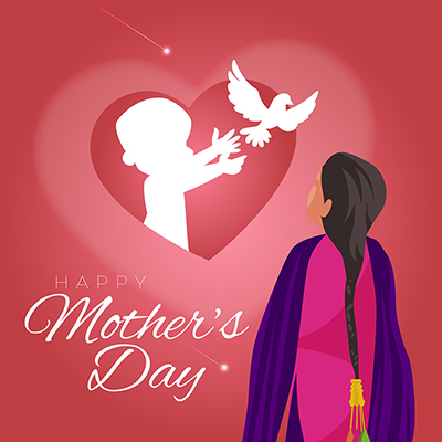 Template banner of happy mother’s day