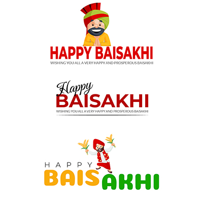 Template banner with happy baisakhi celebrations
