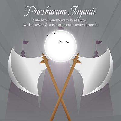 Banner template for the parshuram jayanti event