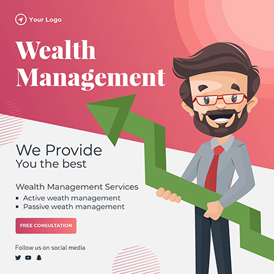 Banner template of wealth management