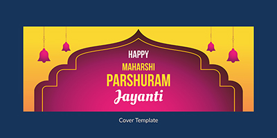 Happy maharishi parshuram jayanti cover page template
