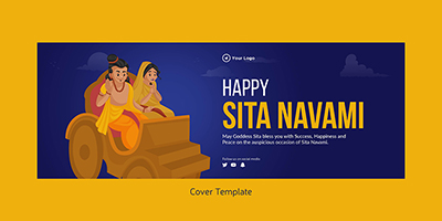Happy sita navami cover design template