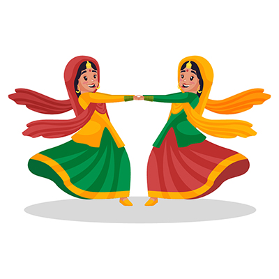 Indian women are dancing