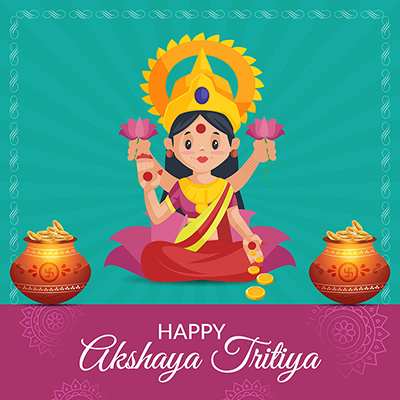 Template design of happy akshaya tritiya festival