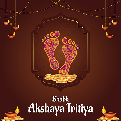 Template design with the shubh akshaya tritiya banner
