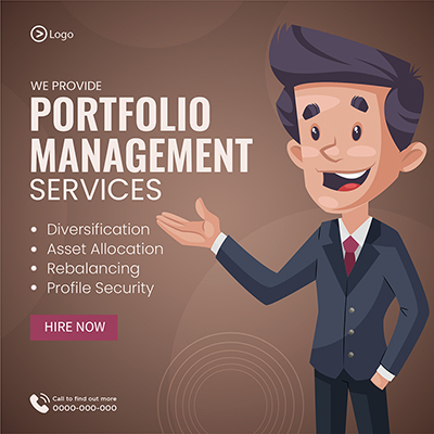 Banner template for portfolio management service