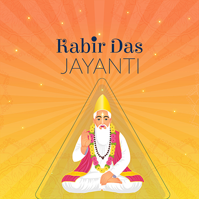 Banner template of a kabir das jayanti