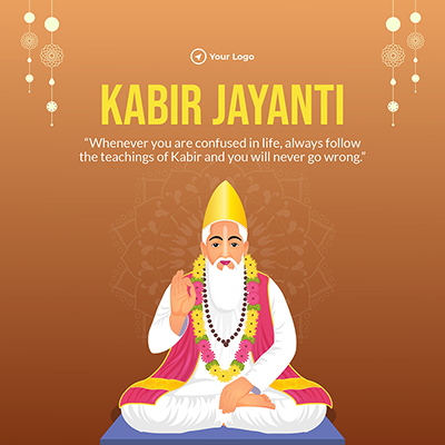 Banner template of a kabir jayanti