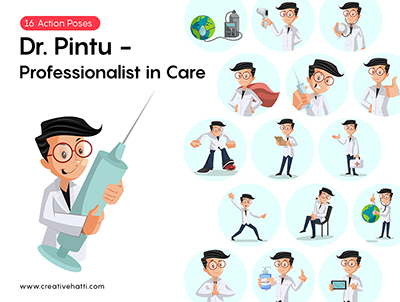 Dr. Pintu- Professionalist in Care Vector Bundle