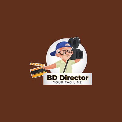 BD director vector mascot logo template