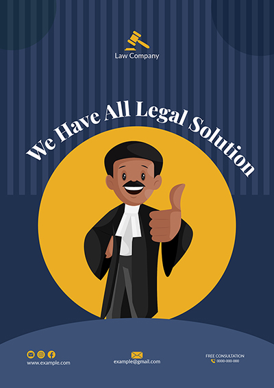 Flyer template of we have all legal solution