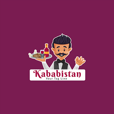 Kababistan vector mascot logo template