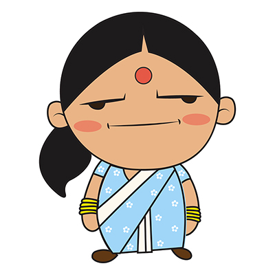 Lady politician is annoyed