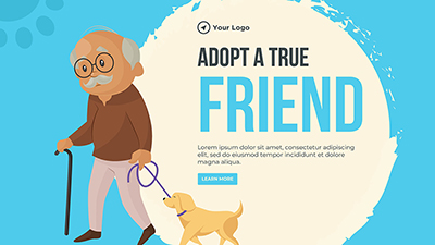Template landscape of adopt a true friend design