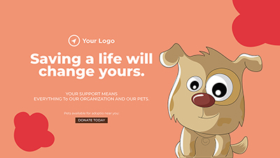 Template landscape with saving a life will change yours