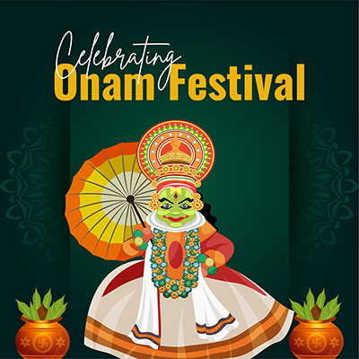 Banner template for the celebrating onam festival