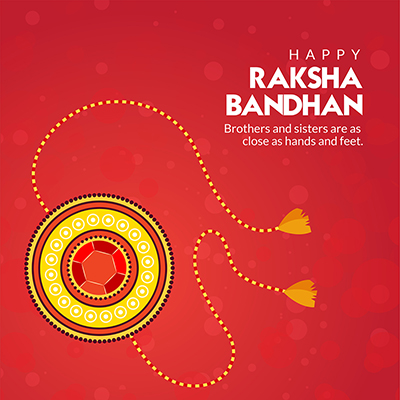 Banner template for the happy raksha bandhan event design