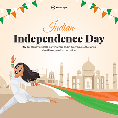 Banner template of indian independence day event