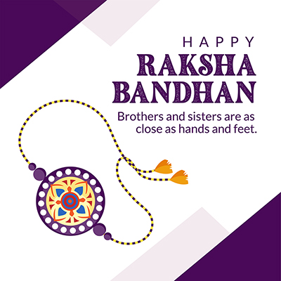 Banner template of the happy raksha bandhan event design